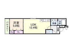 フジパレス今川公園V番館の間取り画像