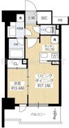 シエリア靱本町の間取り画像