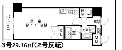 エスティメゾン南堀江の間取り画像