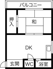 オーティーハイツ東住吉の間取り画像