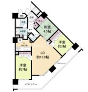 エル・セレーノ上本町レジデンスの間取り画像