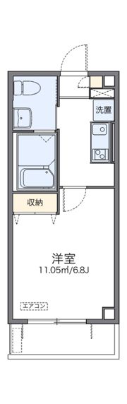 レオパレス香行苑1号の間取り画像