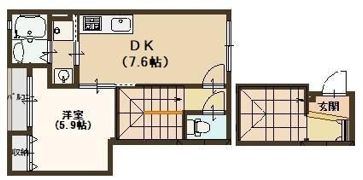 アドニスコート堺の間取り画像