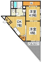 ライブコートMOZUの間取り画像