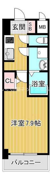 La Douceur西天満の間取り画像