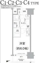 エスリード難波ザ・アークの間取り画像