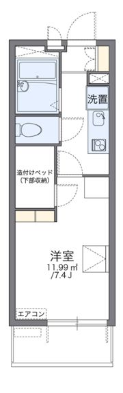 レオパレスヴィラモンドの間取り画像