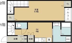 今福西4丁目テラスハウスの間取り画像