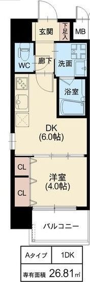 スプランディッド野江の間取り画像