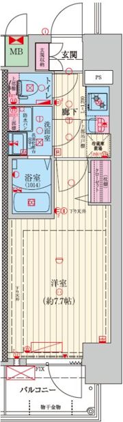 ファーストフィオーレ大阪城ブリオの間取り画像