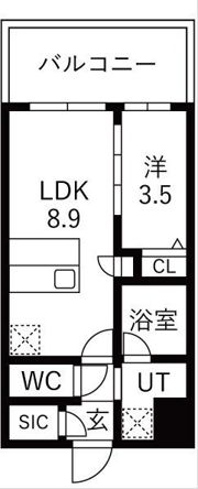スプランディッド玉造の間取り画像
