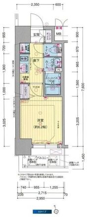 プレサンス大国町ブライスの間取り画像