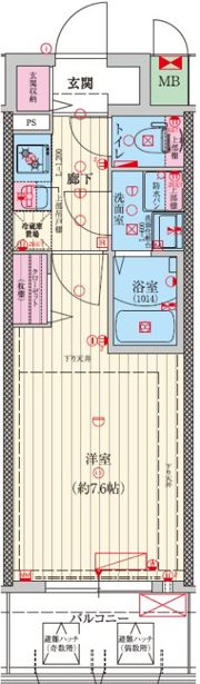 ファーストフィオーレ大阪城ブリオの間取り画像