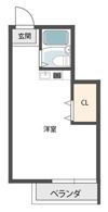 ゆうハイツ流町の間取り画像