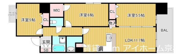 アーバネックス同心IIの間取り画像