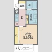 ブライト生野の間取り画像