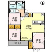 Clashist千躰の間取り画像