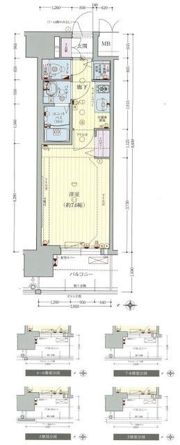プレサンス松屋町駅前デュオの間取り画像