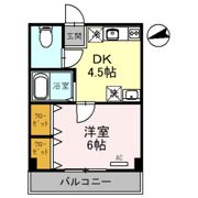 双輪建物第八コーポの間取り画像