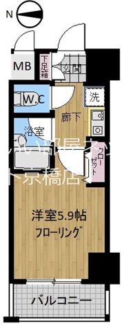 プレサンス天満の間取り画像