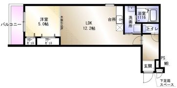フジパレス エン II号館の間取り画像