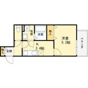クレアール八戸ノ里の間取り画像