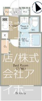 ミリアン四天王寺夕陽丘の間取り画像