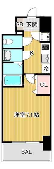 セレニテ京橋クレアの間取り画像