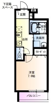 フジパレス俊徳道WESTの間取り画像