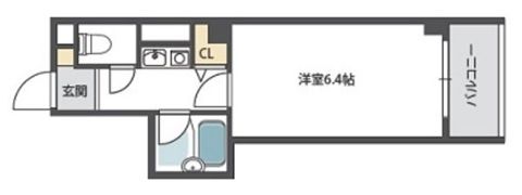 ビラ菱屋西の間取り画像