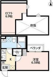 フォンテンブロー初芝（フォンテンブローハツシの間取り画像