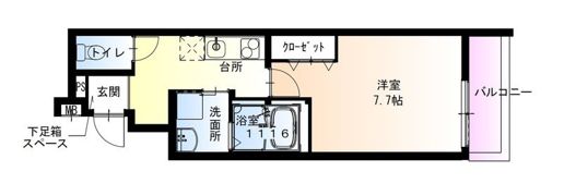 フジパレス住ノ江駅南サウスの間取り画像