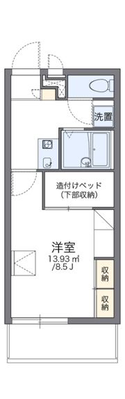 レオパレスリバーサイドの間取り画像