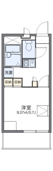 レオパレスエルザ1の間取り画像