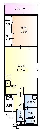 Calm Hills I番館の間取り画像
