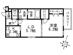 チェリーブロッサムV番館の間取り画像