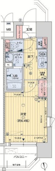 レオンコンフォート京橋の間取り画像