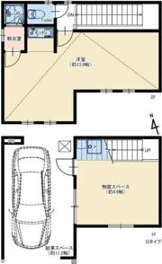 平尾ガレージハウスの間取り画像