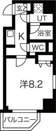 エスライズ東天満の間取り画像