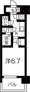 レジュールアッシュ中之島サウスの間取り画像