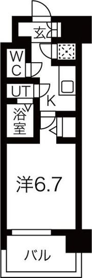 レジュールアッシュ中之島サウスの間取り画像