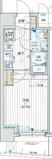 ラシュレエグゼ難波西の間取り画像