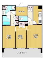 グラングリーン大阪 THE NORTH RESIDENCEの間取り画像