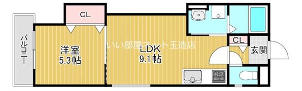 ラモーナ巽北IIの間取り画像