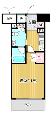 セイワパレス大阪城北の間取り画像