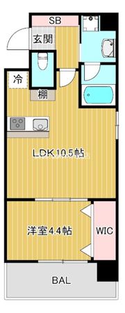 アプリーレ大阪城北の間取り画像