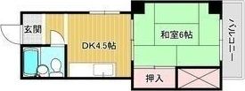 コーポ田中の間取り画像