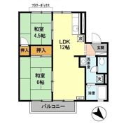 ハウスKの間取り画像