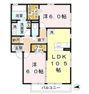 D’フォレスタ初芝の間取り画像