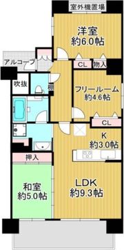 エスリード北田辺第3の間取り画像